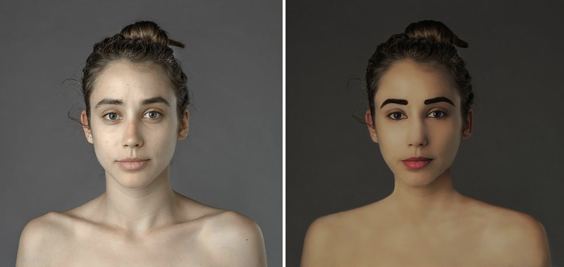 Illustration for article titled Woman photoshopped to fit the definition of beauty in 25 countries